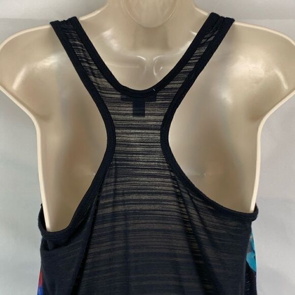 Bisou Bisou Racer Back print sheer floral tank - Picture 5 of 8